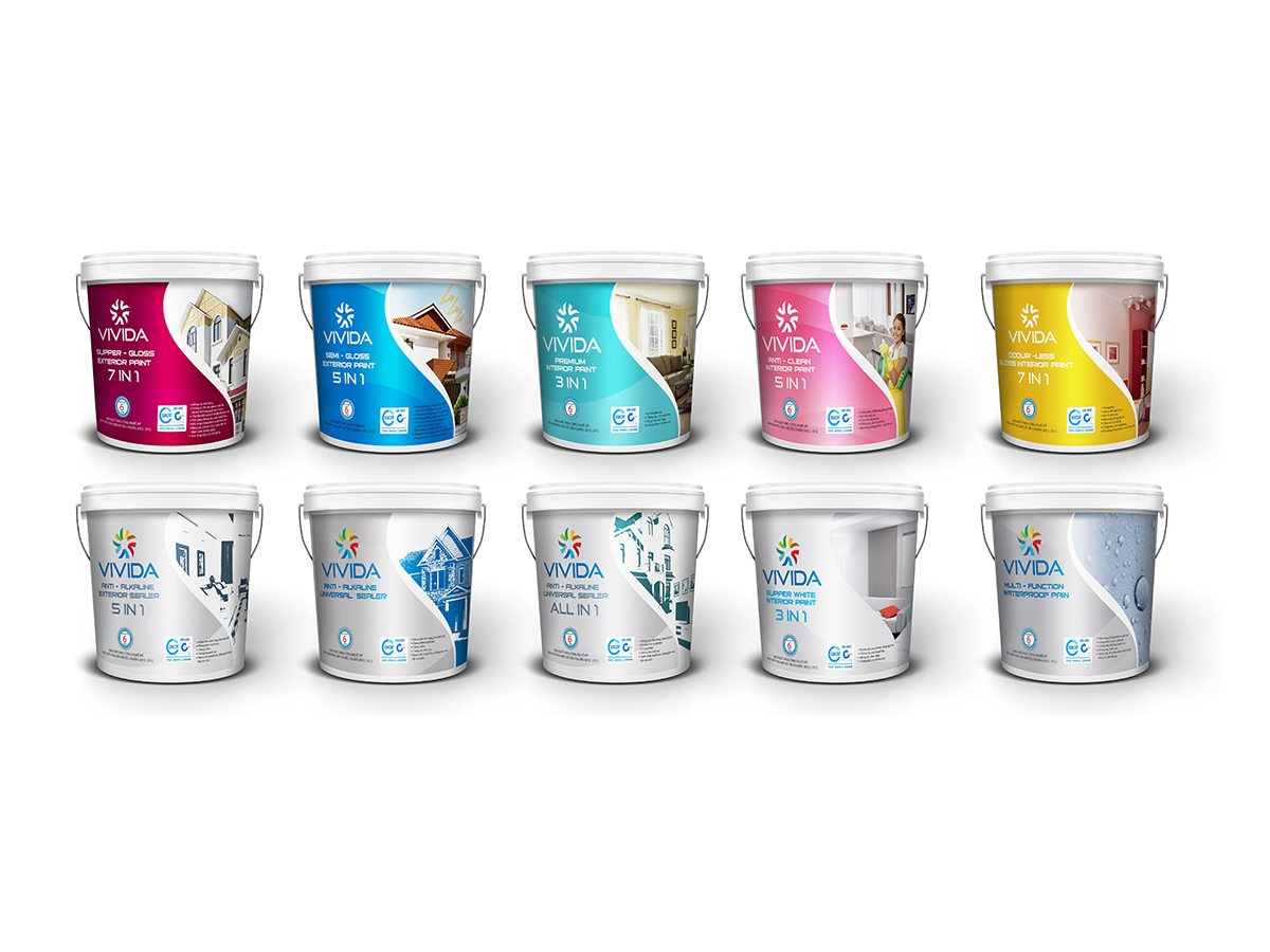 VIVIDA - Sáng tạo tên thương hiệu và thiết kế logo nhận diện thương hiệu sơn VIVIDA